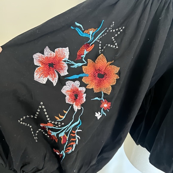 Free People Lita Floral Embroidered Blouse – Size Small - Picture 3 of 7